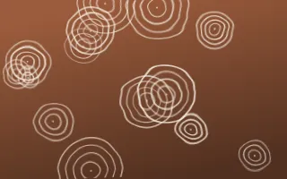 Santa Fe Adobe Shibori Rings — dark orange, brown and beige shibori background