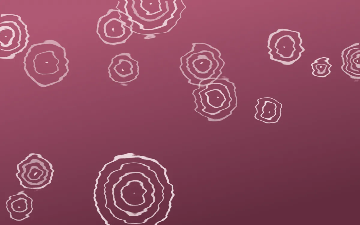 Seoul Blossom Shibori Rings — dark pink and white shibori background