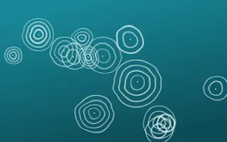 Tahiti Lagoon Shibori Rings — dark teal and white shibori background