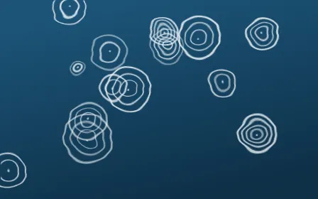 Titicaca Shibori Rings — dark blue and white shibori background