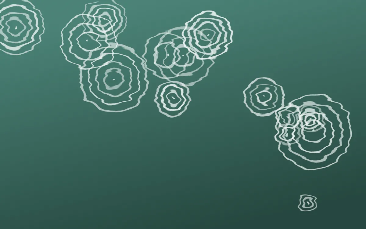 Winter Palace Shibori Rings — dark teal and white shibori background