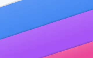Brand Cascade II — colourful blue, pink and white slanted background, variation II