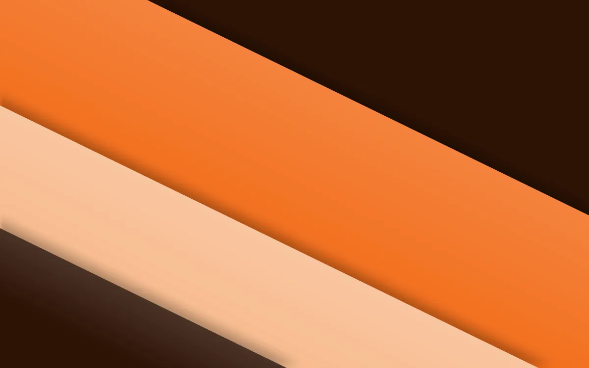 Clementine Color Block — dark orange and black slanted background
