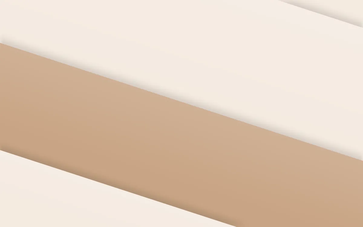 Cocoa Bold Tonal Panels — light beige and orange slanted background