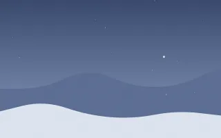 Blue Dusk — dark blue snow background
