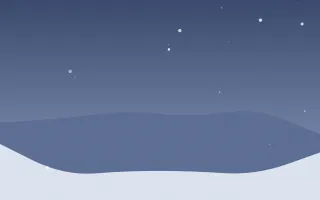 Blue Dusk II — dark blue snow background, variation II