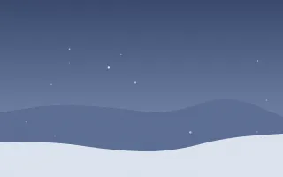 Blue Dusk III — dark blue snow background, variation III