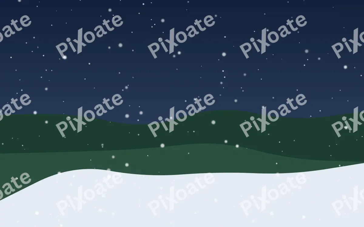Christmas Eve — dark blue snow background