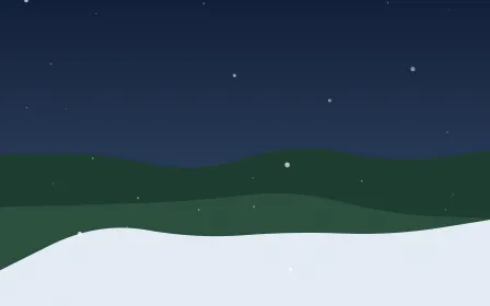 Christmas Eve — dark blue snow background