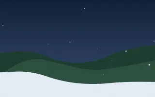 Christmas Eve II — dark blue snow background, variation II