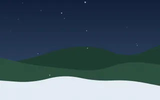 Christmas Eve III — dark blue snow background, variation III