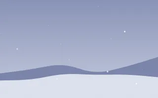 Dusk Flurry II — light blue snow background, variation II
