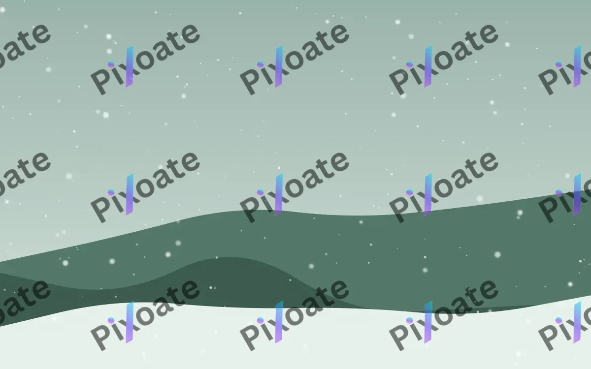 Fir Lane — light green, grey and white snow background