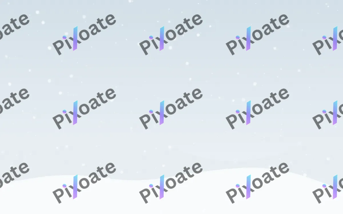 First Snow — light blue and white snow background
