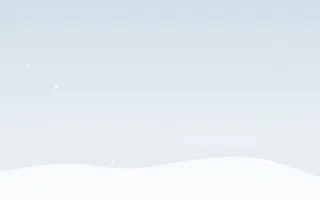 First Snow — light blue and white snow background