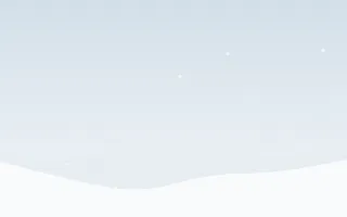 First Snow II — light blue and white snow background, variation II
