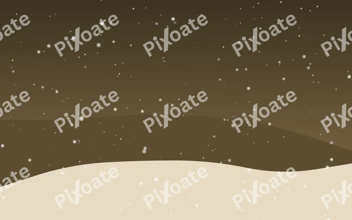 Golden Lamplight — dark brown, orange and beige snow background