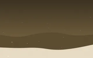 Golden Lamplight III — dark brown, orange and beige snow background, variation III