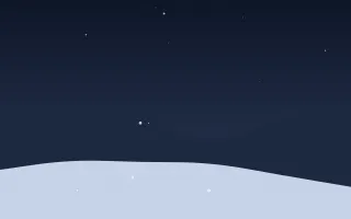 Midnight Snow — dark blue snow background