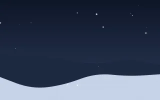 Midnight Snow III — dark blue snow background, variation III