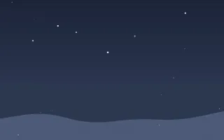 Midnight Snowfall — dark blue snow background