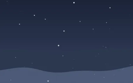 Midnight Snowfall — dark blue snow background