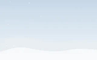Powder Morning — light blue and white snow background