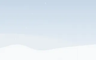 Powder Morning III — light blue and white snow background, variation III