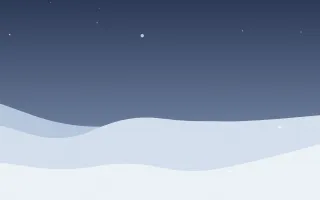 Silent Night — dark blue and white snow background