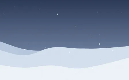 Silent Night — dark blue and white snow background