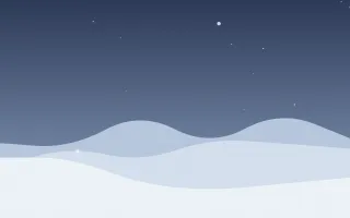Silent Night II — dark blue and white snow background, variation II