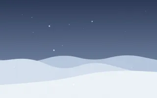 Silent Night III — dark blue and white snow background, variation III