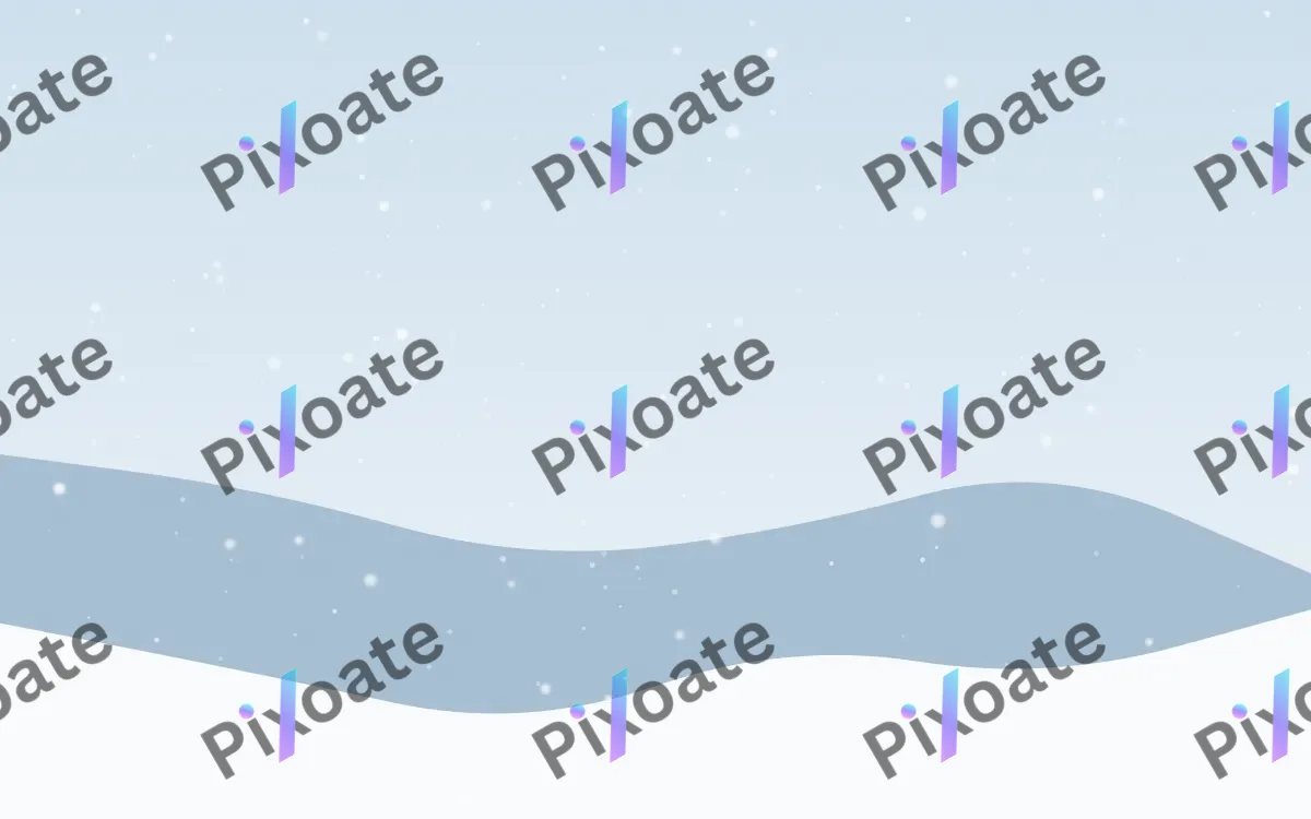 Winter Morning — light blue and white snow background
