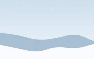 Winter Morning — light blue and white snow background