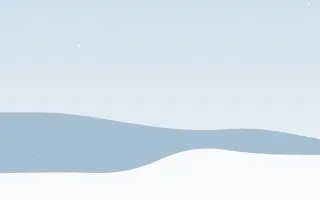 Winter Morning II — light blue and white snow background, variation II