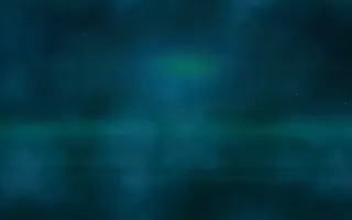 Aurora Veil — dark black, green and blue space background