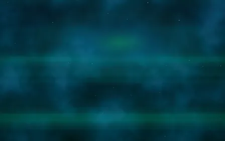 Aurora Veil — dark black, green and blue space background