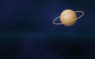 Planet Rise — dark black, teal and blue space background