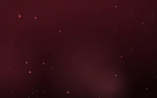 Carmine Dust III — dark red and black sparkle background, variation III