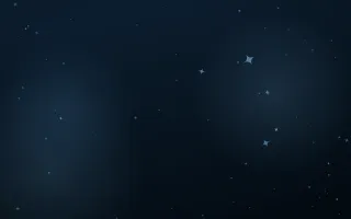 Polaris Dust — dark blue and black sparkle background