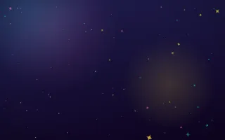 Rainbow Party — dark blue, pink and teal sparkle background