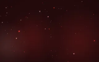 Signal Red Glitterfall III — dark black and red sparkle background, variation III