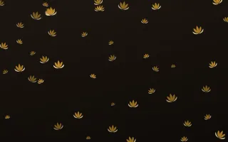 Golden Lotus II — dark gold, yellow and black spiritual background, variation II