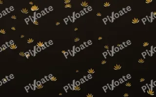 Golden Lotus II — dark gold, yellow and black spiritual background, variation II