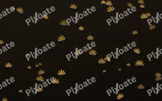 Golden Lotus III — dark gold, yellow and black spiritual background, variation III
