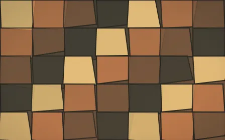 Autumn Glow Stained Glass — colourful orange, brown and grey stained-glass background
