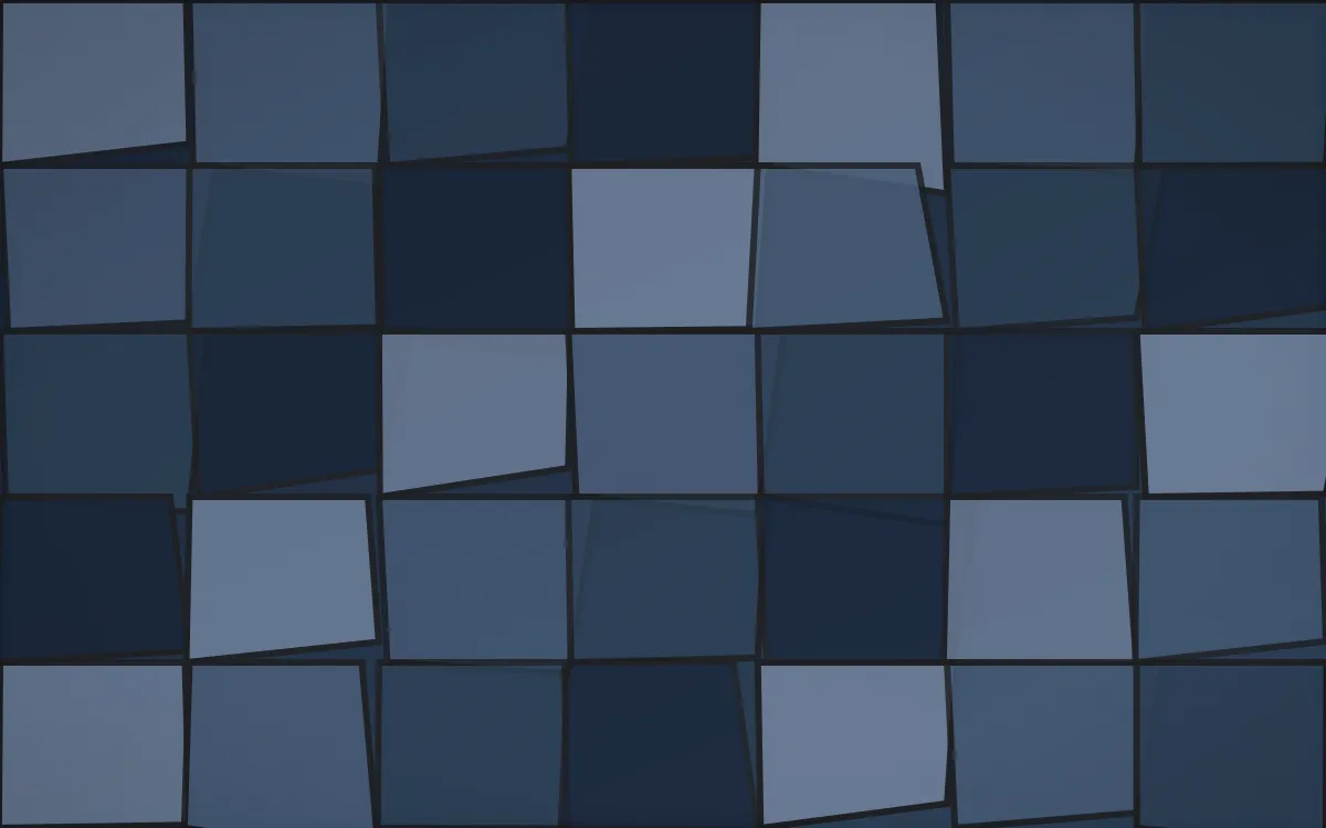 Blue Hour Stained Glass — dark blue stained-glass background