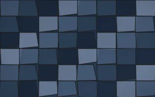 Blue Hour Stained Glass II — dark blue stained-glass background, variation II