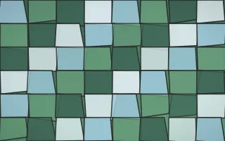 Clear Day Stained Glass II — light blue and green stained-glass background, variation II