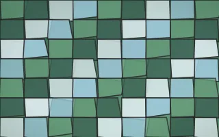 Clear Day Stained Glass III — light blue and green stained-glass background, variation III